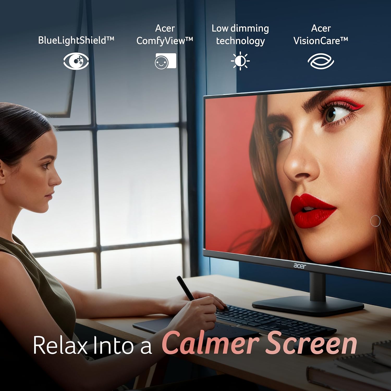 Acer K220Q 21.5 Inch Full Hd Va Panel Monitor - Image 4