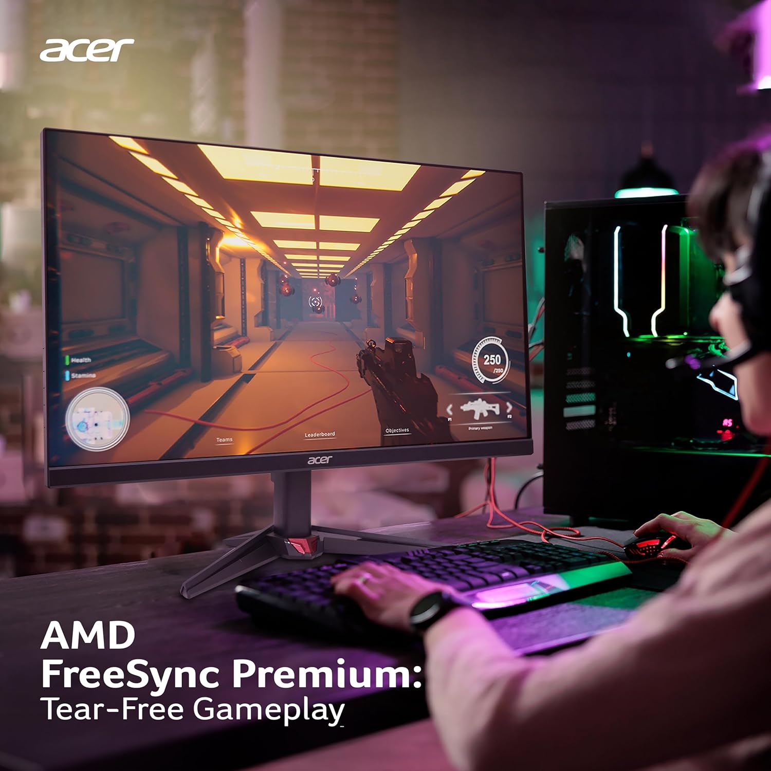 Acer Nitro Vg240Y 23.8 Inch Ips Full Hd Gaming Monitor - Image 4