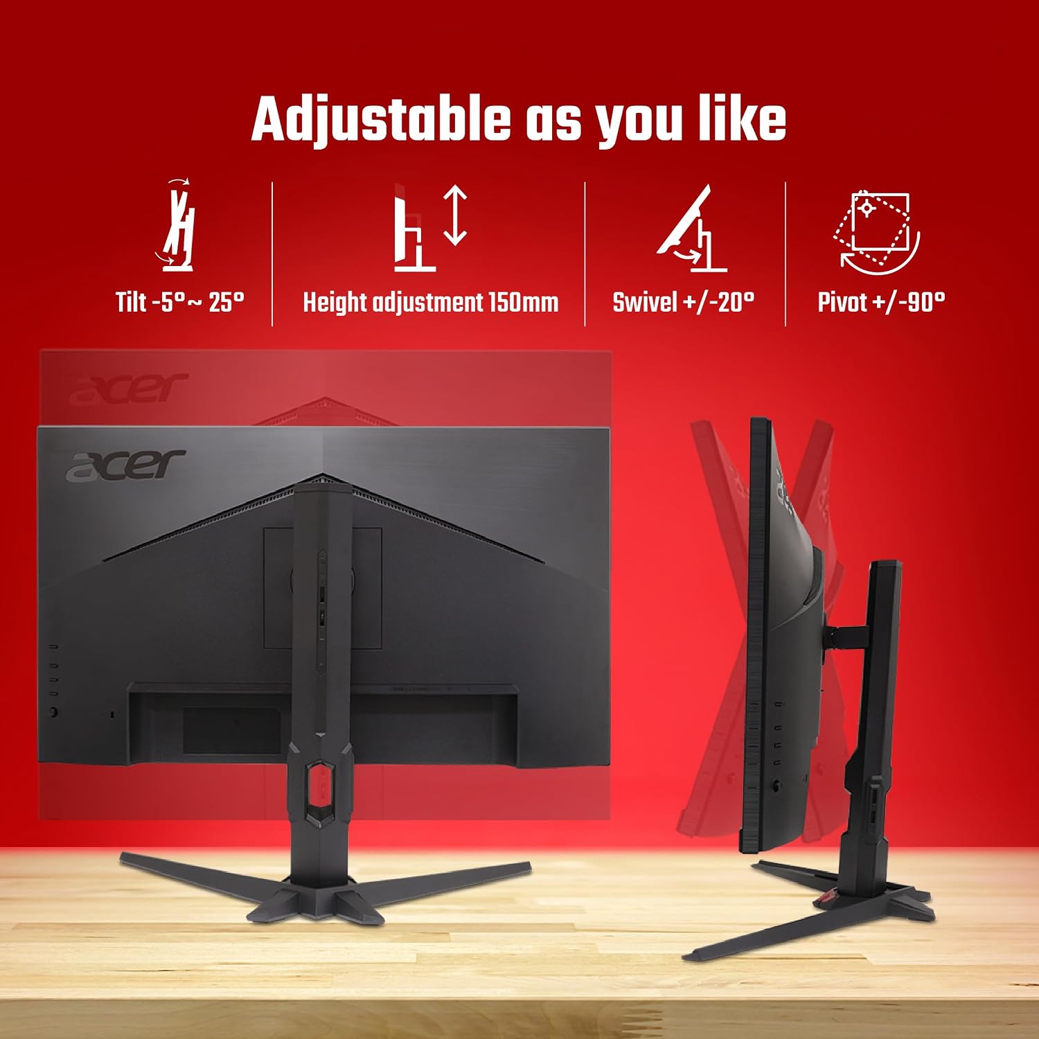 Acer Nitro Xv272U 27 Inch Wqhd (2560×1440) Ips Gaming Monitor - Image 3