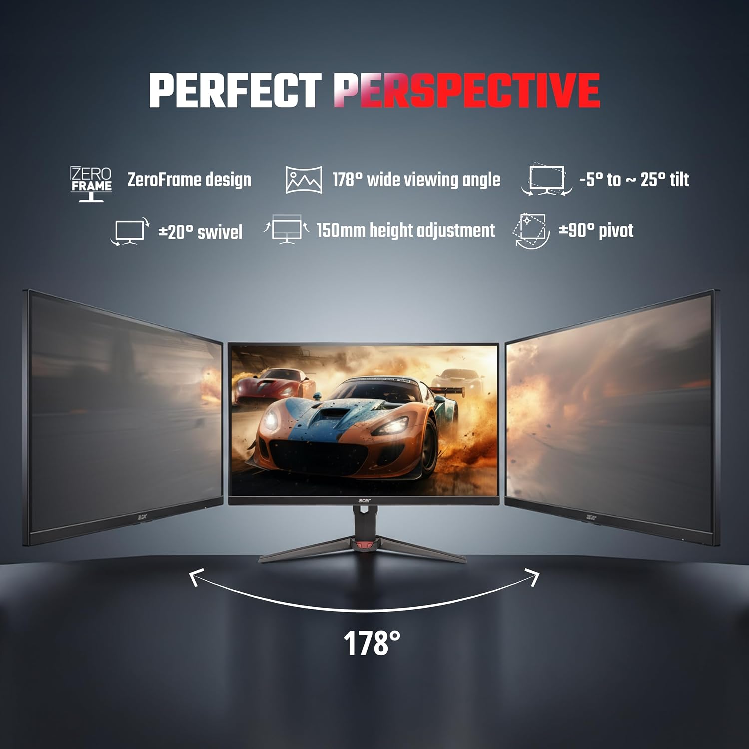 Acer Nitro Xv272U 27 Inch Wqhd (2560×1440) Ips Gaming Monitor - Image 5