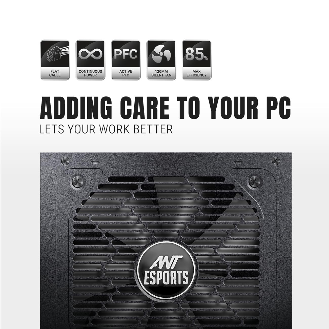 Ant Esports Fg750 V2 - 80 Plus Gold Certified 750 Watt Full-Modular Power Supply - Image 3