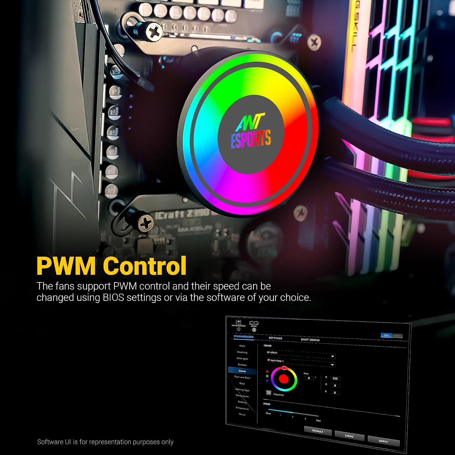 Ant Esports Ice-360 Argb 360Mm Cpu Liquid Cooler - Image 3