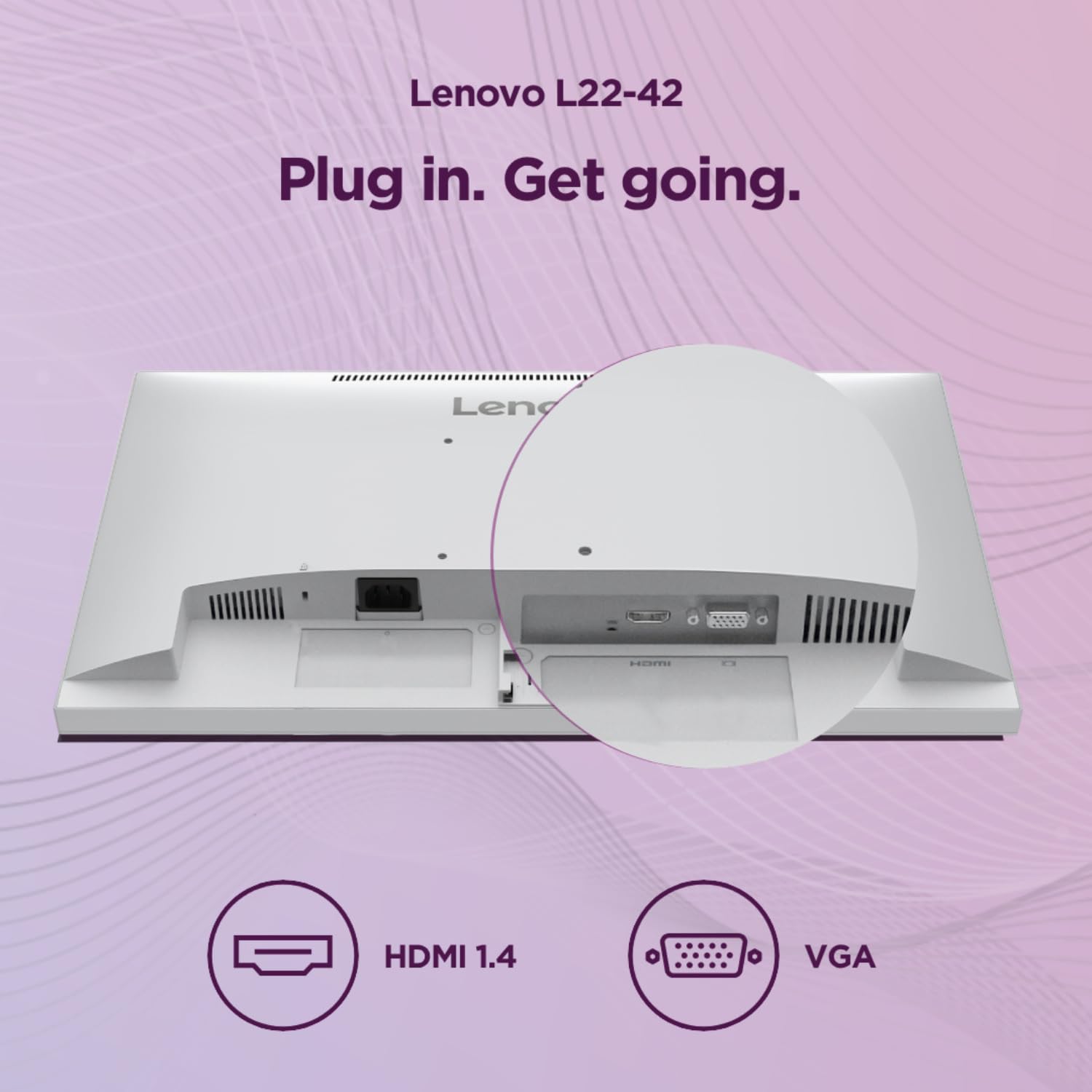 Lenovo L22-42 | 21.5&Quot; (54.6Cm) Fhd (1920X1080) Ips 100Hz Monitor | 68Fakac6In - Image 4