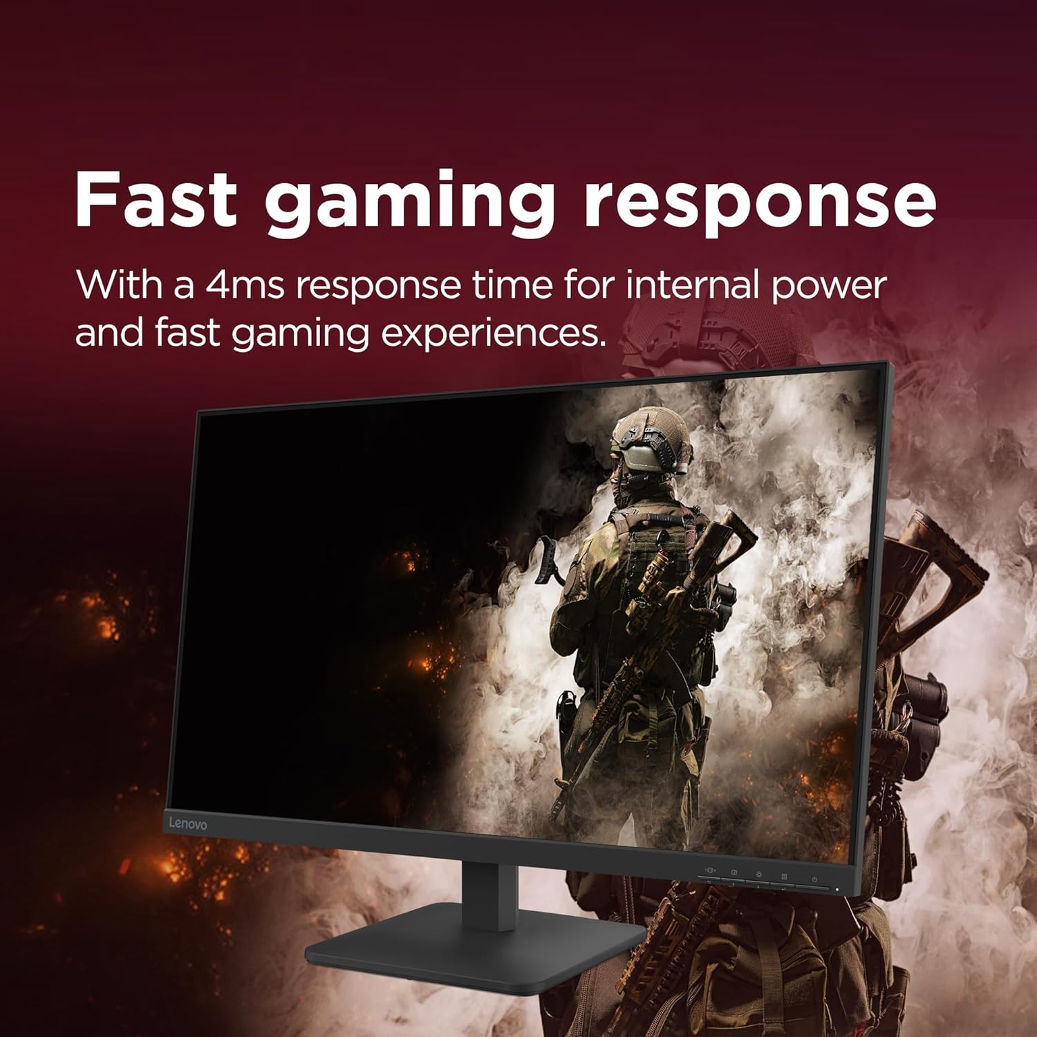 Lenovo L27-4E | 27&Quot; (68.58Cm) Fhd Ips 100Hz Ultraslim Monitor | 68Cdkac1In - Image 2