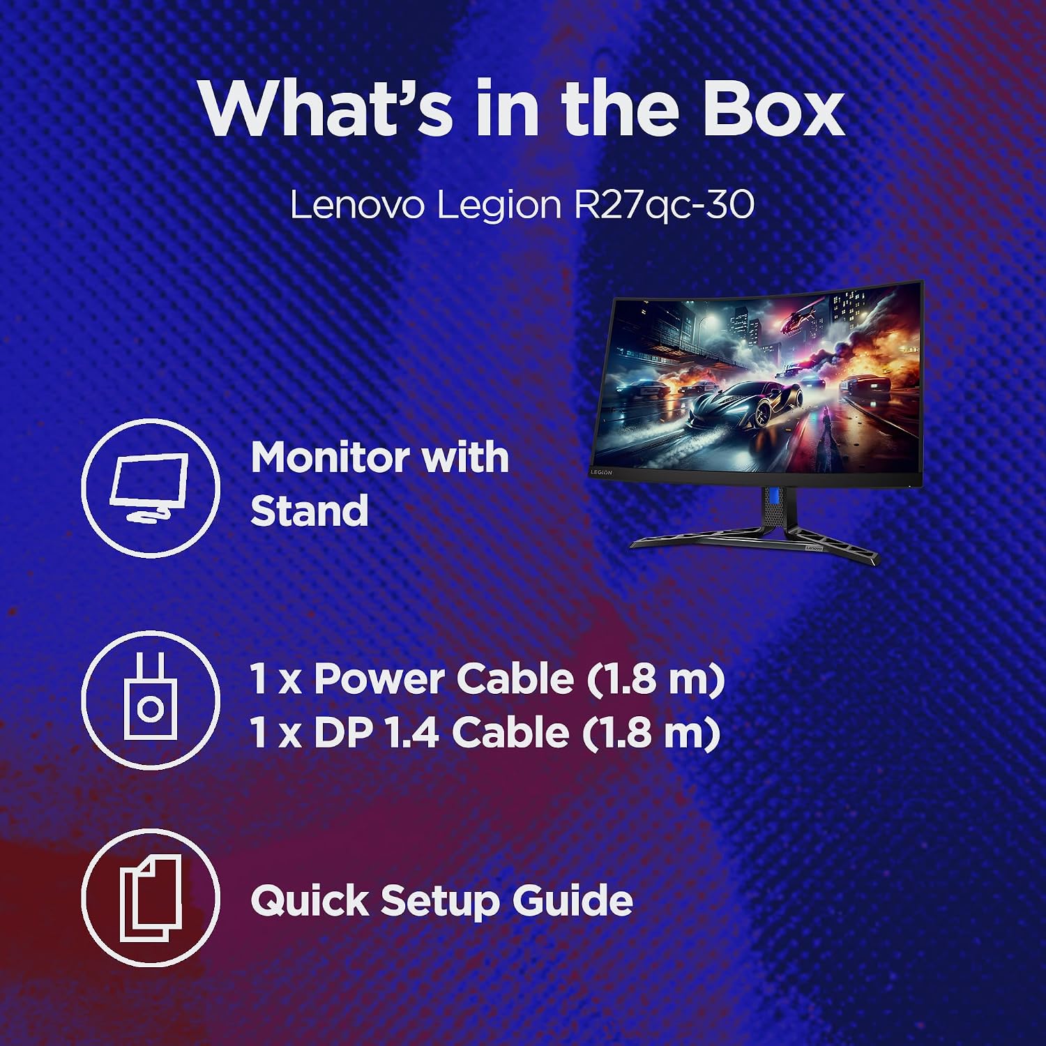 Lenovo Legion-R32Qc-30 | 32&Quot; Qhd 180Hz Curved Gaming Monitor - Image 2