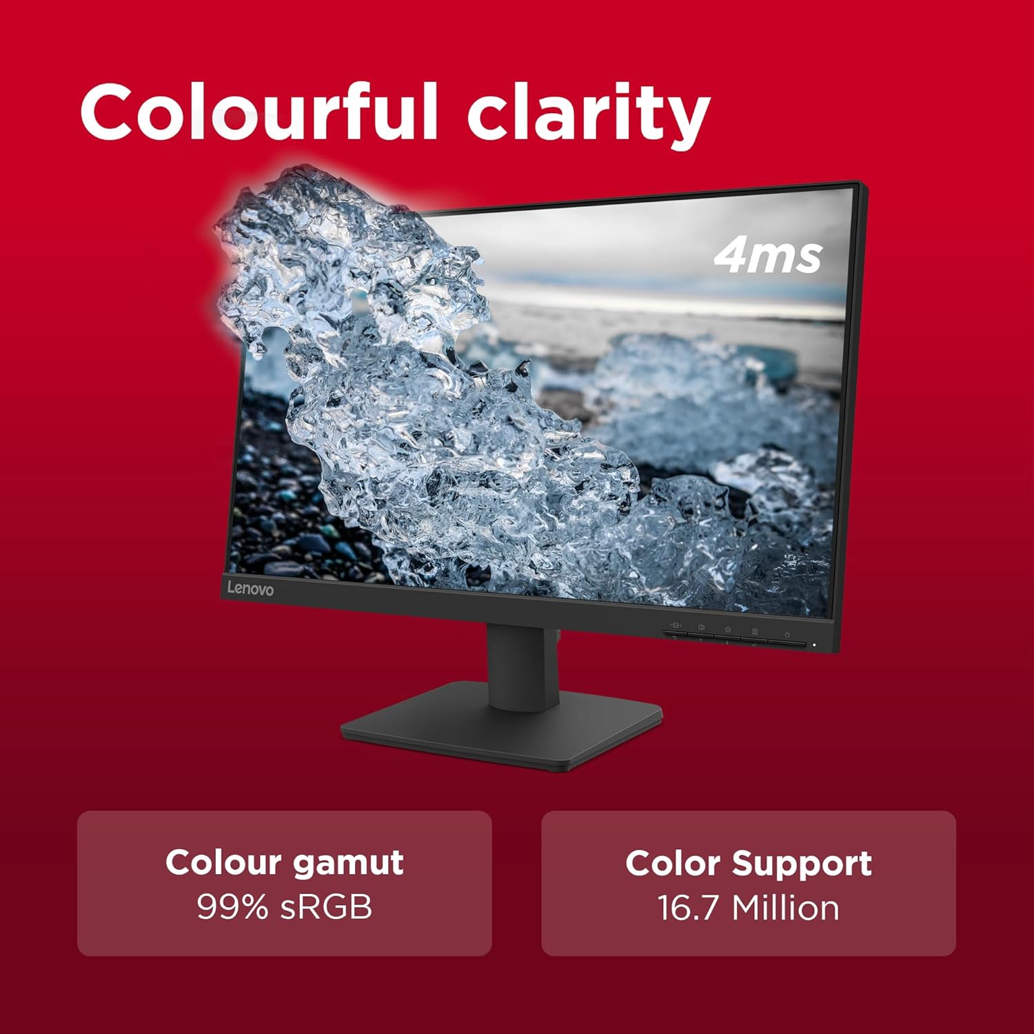 Lenovo L22-4E | 21.5&Quot; (55.88Cm) Fhd Ips 100Hz Ultraslim Monitor | 67D5Kac6In - Image 4